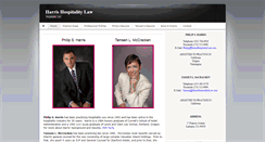Desktop Screenshot of harrishospitalitylaw.com